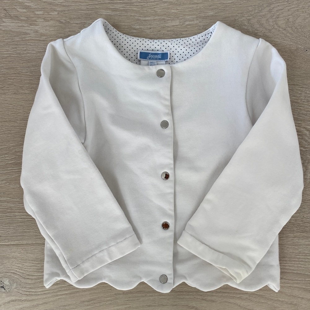 Jacadi Paris | 36M | scalloped base cardigan